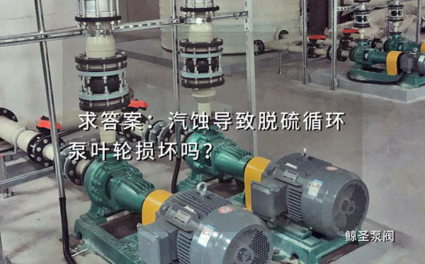 求答案:汽蚀导致脱硫循环泵叶轮损坏吗？