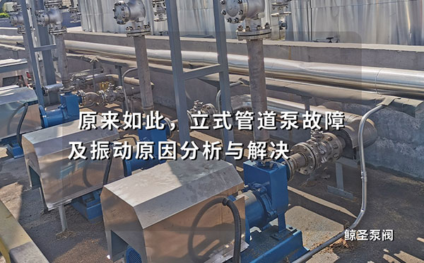 原来如此，立式管道泵故障及振动原因分析与解决