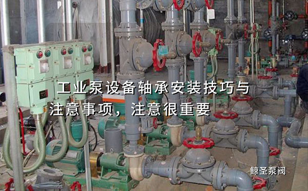 工业泵设备轴承安装技巧与注意事项，注意很重要
