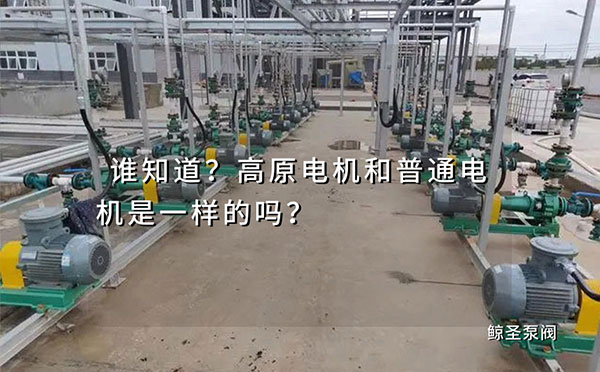 谁知道?高原电机和普通电机是一样的吗？