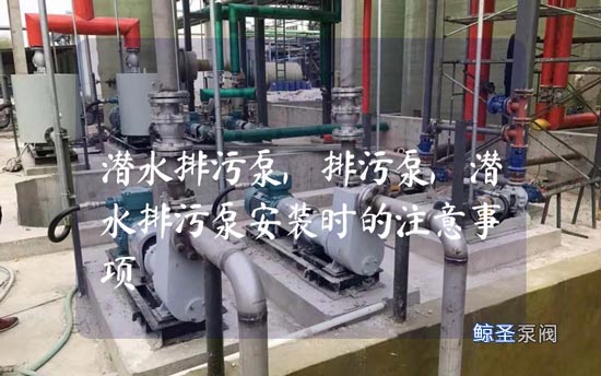 我想知道:潜水排污泵安装时应该注意什么?