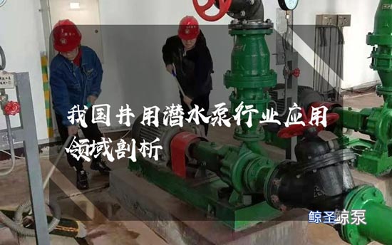 我国井用潜水泵行业应用领域剖析