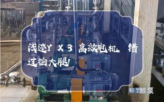 浅述YX3高效电机,错过拍大腿!