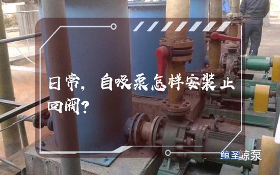 日常,自吸泵怎样安装止回阀?