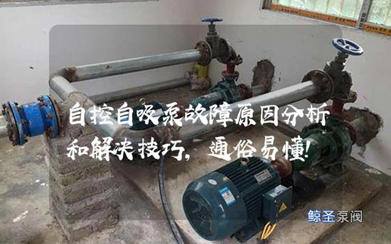 自控自吸泵故障原因分析和解决技巧,通俗易懂!