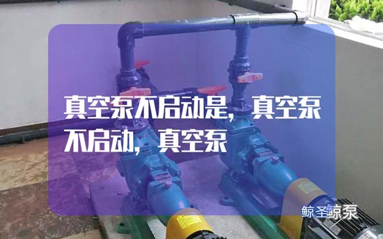 想问:真空泵不启动是哪些原因?