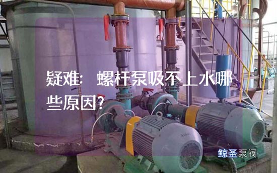 疑难:螺杆泵吸不上水哪些原因?