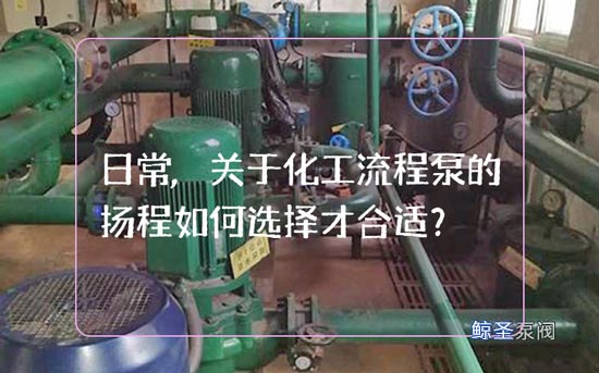 日常,关于化工流程泵的扬程如何选择才合适?