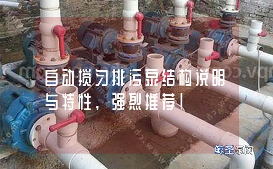 自动搅匀排污泵结构说明与特性,强烈推荐!