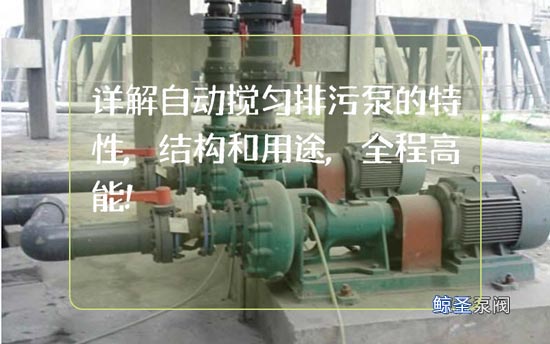详解自动搅匀排污泵的特性,结构和用途,全程高能!