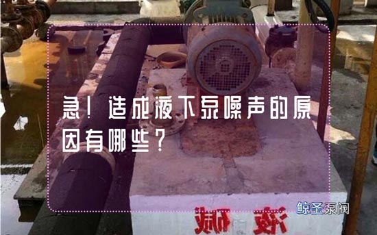 急!造成液下泵噪声的原因有哪些?